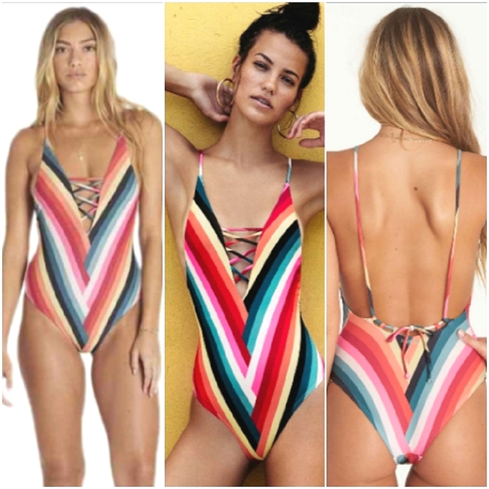 Billabong Color Spell one piece swimsuit size Large